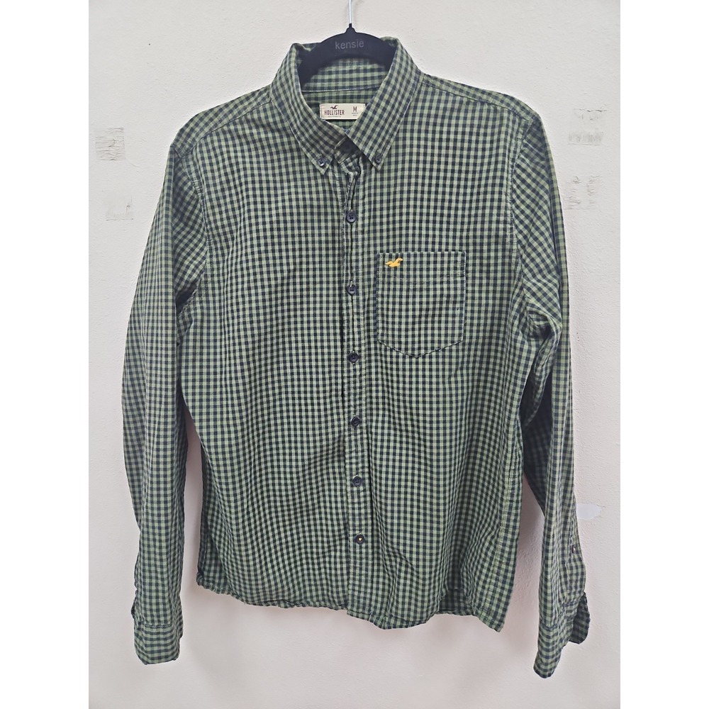 Hollister  Button Shirt Mens Medium Stretch Long Sleeve